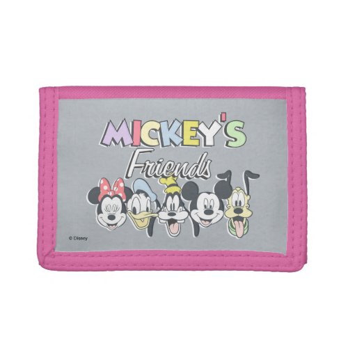 Classic Mickeys Friends Trifold Wallet