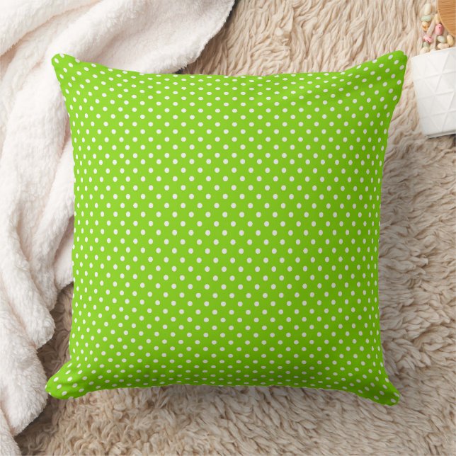 Classic Micro Polka Dot Seamless Pattern Throw Pillow (Blanket)