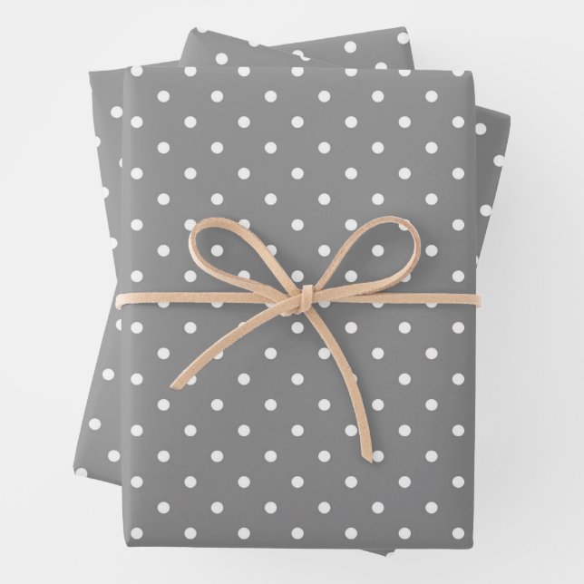 Classic Micro Polka Dot Seamless Pattern Wrapping Paper Sheets (In situ)
