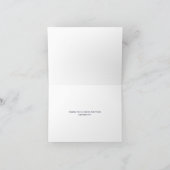 Classic Midnight Blue and White | Bar Mitzvah Thank You Card (Inside)