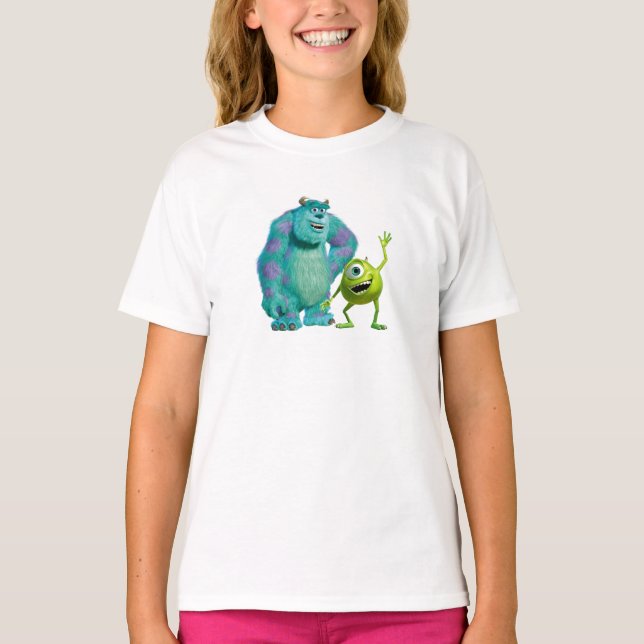 Classic Mike & Sully Waving Disney T-Shirt (Front)