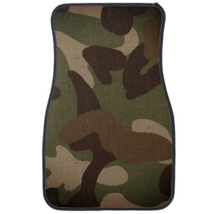 Classic Military Camo Pattern Car Floor Mat