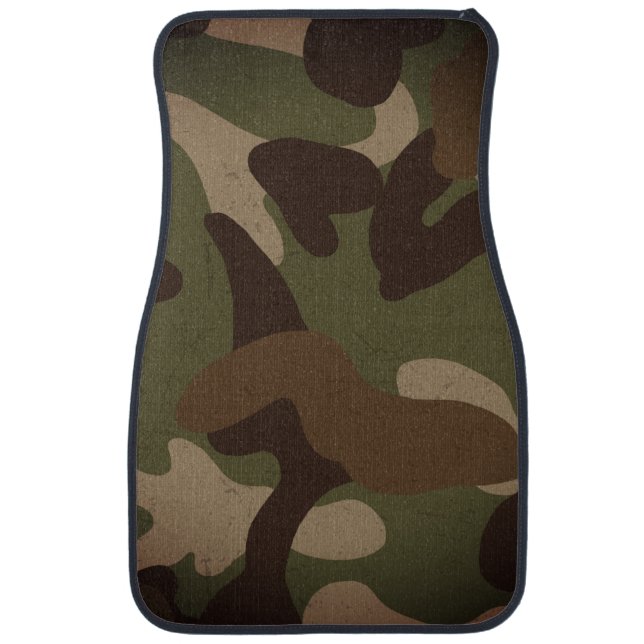 Classic Military Camo Pattern Car Floor Mat (Front)