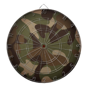 Classic Military Camo Pattern Dart Board