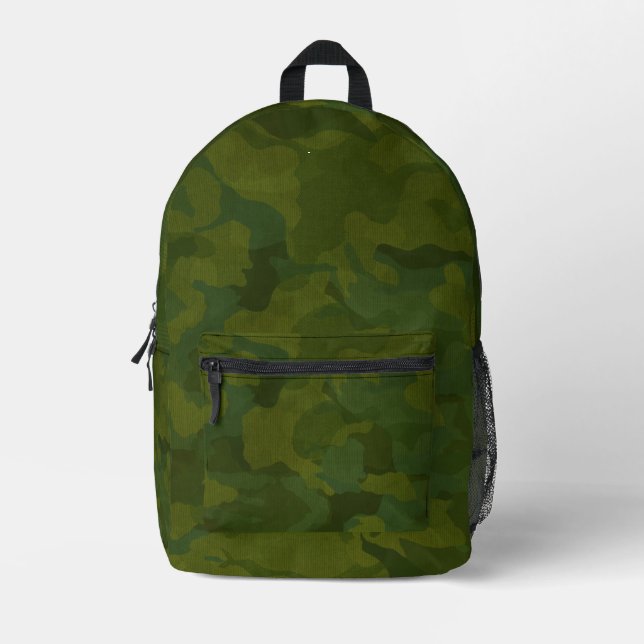 Classic Military Camouflage Printed Backpack (Front)