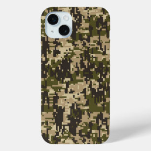 Classic Military Digital Camo Pattern iPhone 15 Plus Case