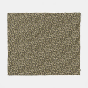 Classic Military Digital Camo Pattern Fleece Blanket