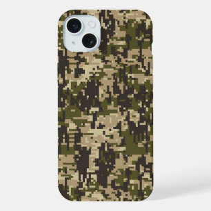 Classic Military Digital Camo Pattern iPhone 15 Plus Case