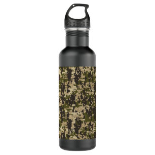 Classic Military Digital Camo Pattern Stainless Steel Water Bottle