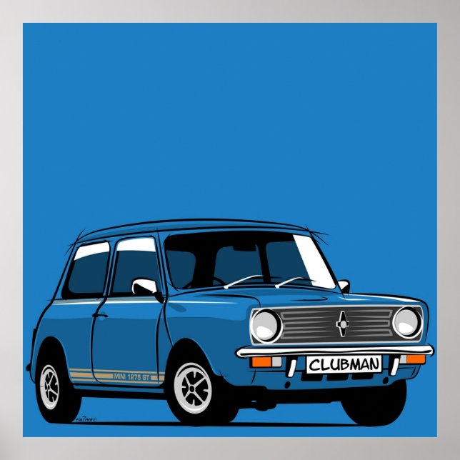 Classic Mini Clubman 1275 GT Poster (Front)