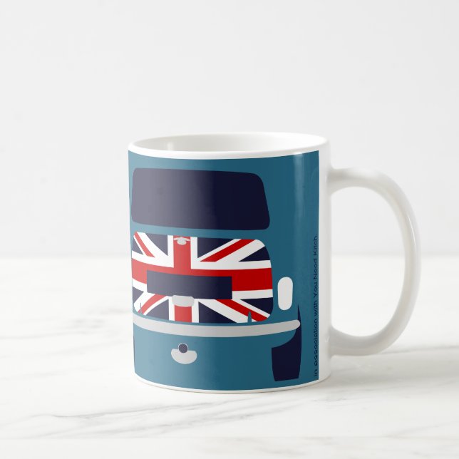 Classic Mini Cooper minimalist art mug (Right)