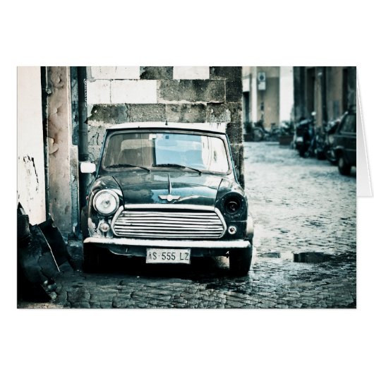 Classic Mini in Rome (Front Horizontal)