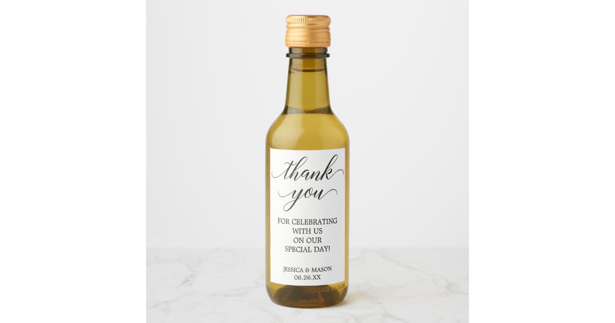 Classic Mini Wine Favors Wine Label Zazzle Com