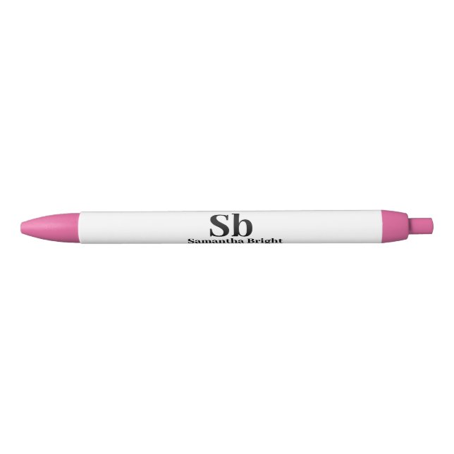 Classic Minimal Monogram Pen (Front)