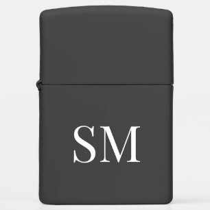 Classic Minimal Monogram Zippo Lighter