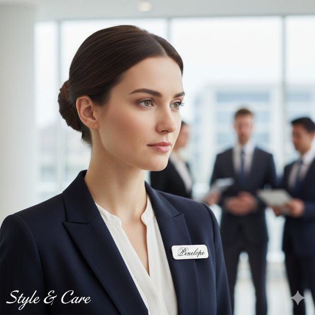 Classic Minimal Personalized Typography Custom Name Tag (Classic Minimal Personalized Typography Custom Name Tag)