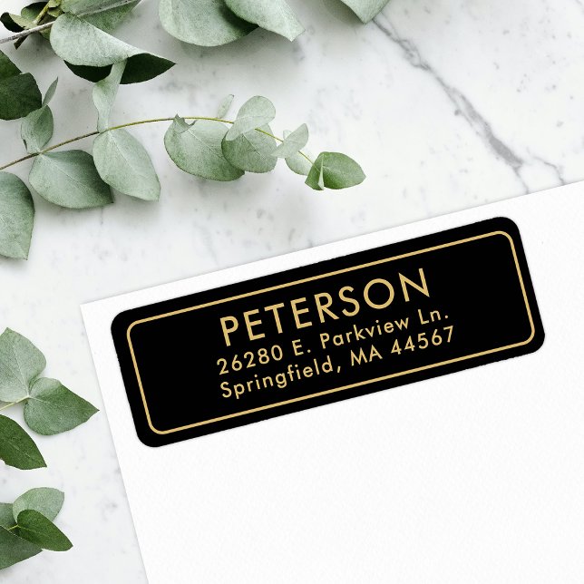 Classic Minimal Return Address Label (Creator Uploaded)