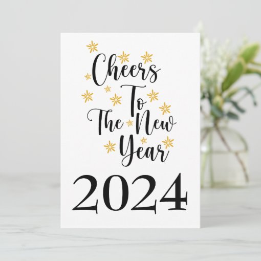 Classic Minimalist 2024 New Years Holiday Card Zazzle   Classic Minimalist 2024 New Years Holiday Card R91037fbf05b840968198768f7a0a6680 U87st 510 