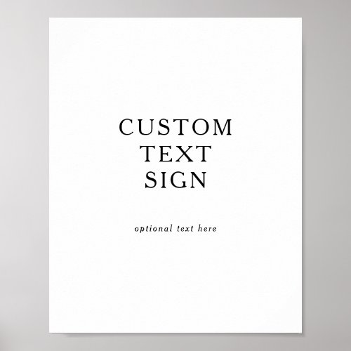 Classic Minimalist Cards and Gifts Custom Sign
