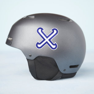 Classic Minimalist Letter X Monogram Sticker