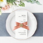 Classic Minimalist Mixed Font Tall Menu Card<br><div class="desc">This minimalist design features mixed font and a simple layout.  Add your text using the template form.  Change the font,  layout and colors using the advanced editing menu.</div>