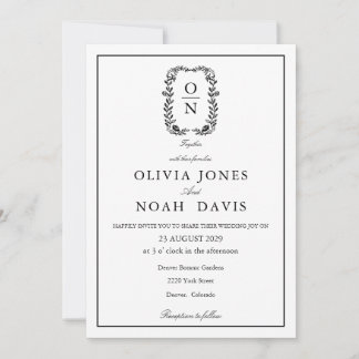classic minimalist simple qr formal elegant invitation