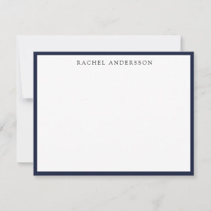 Classic Minimalist Single Border Note Card