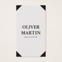 Classic Minimalist Vertical Social Media Business Card