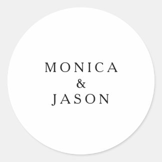 Classic Minimalist Wedding Envelope Seals