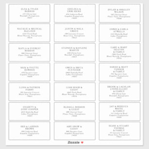 Guest Wedding Stickers & Labels - 1,000 Results | Zazzle