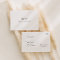Classic Minimalist Wedding RSVP Postcard