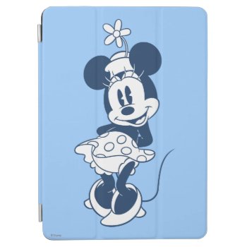 Classic Minnie | Blue Hue With Flower Ipad Air Cover by MickeyAndFriends at Zazzle