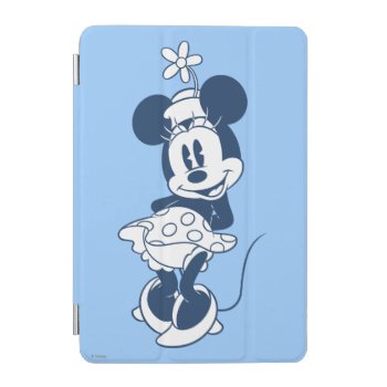 Classic Minnie | Blue Hue With Flower Ipad Mini Cover by MickeyAndFriends at Zazzle