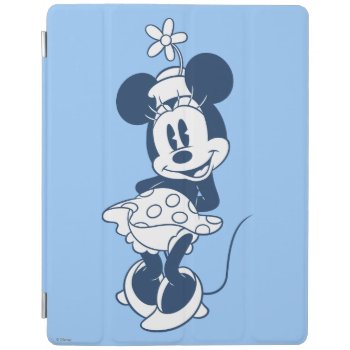 Classic Minnie | Blue Hue With Flower Ipad Smart Cover by MickeyAndFriends at Zazzle