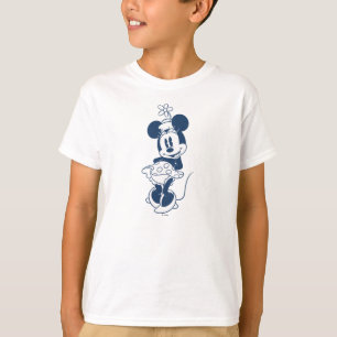 Classic Minnie Blue Hue with Flower T-Shirt