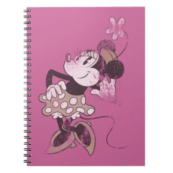 Classic Minnie | Distressed Notebook by MickeyAndFriends at Zazzle