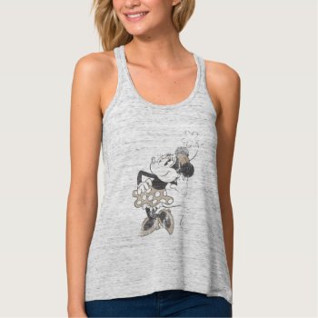 Classic Minnie | Distressed Tank Top by MickeyAndFriends at Zazzle