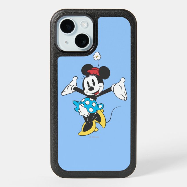 Classic Minnie | Excited iPhone 15 Case (Back)