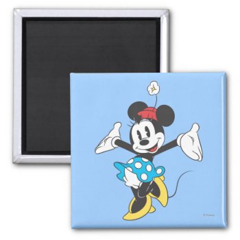 Classic Minnie | Excited Magnet by MickeyAndFriends at Zazzle