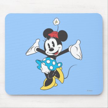 Classic Minnie | Excited Mouse Pad by MickeyAndFriends at Zazzle