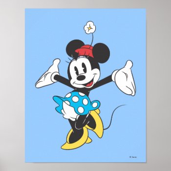 Classic Minnie | Excited Poster by MickeyAndFriends at Zazzle