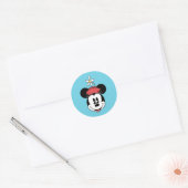 Classic Minnie | Flower Face Classic Round Sticker (Envelope)