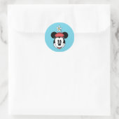 Classic Minnie | Flower Face Classic Round Sticker (Bag)