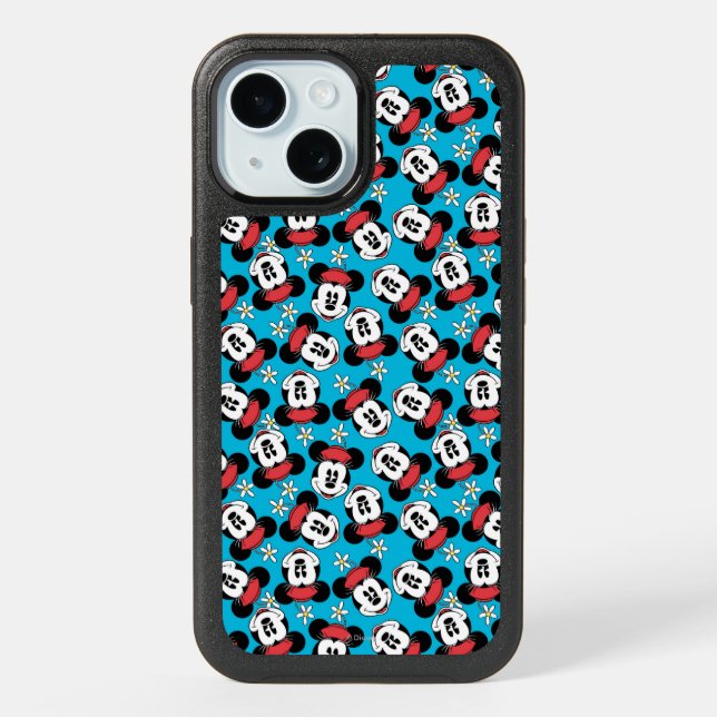 Classic Minnie | Flower Face iPhone 15 Case (Back)