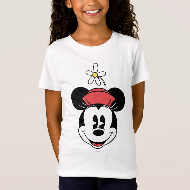 Classic Minnie | Flower Face T-Shirt (Front)