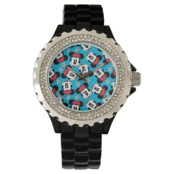 Classic Minnie | Flower Face Watch by MickeyAndFriends at Zazzle