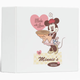 Classic Minnie Kitchen 3 Ring Binder