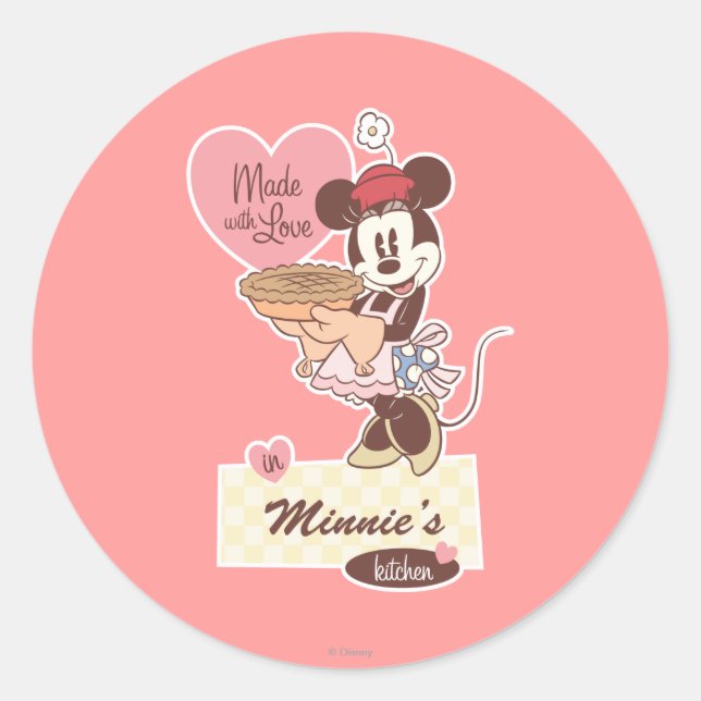 Classic Minnie | Kitchen Classic Round Sticker (Front)