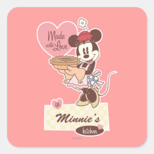 Classic Minnie   Kitchen Square Sticker