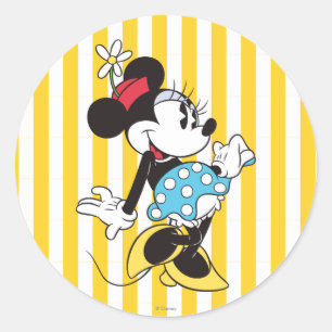 Classic Minnie Mouse 3 Round Sticker